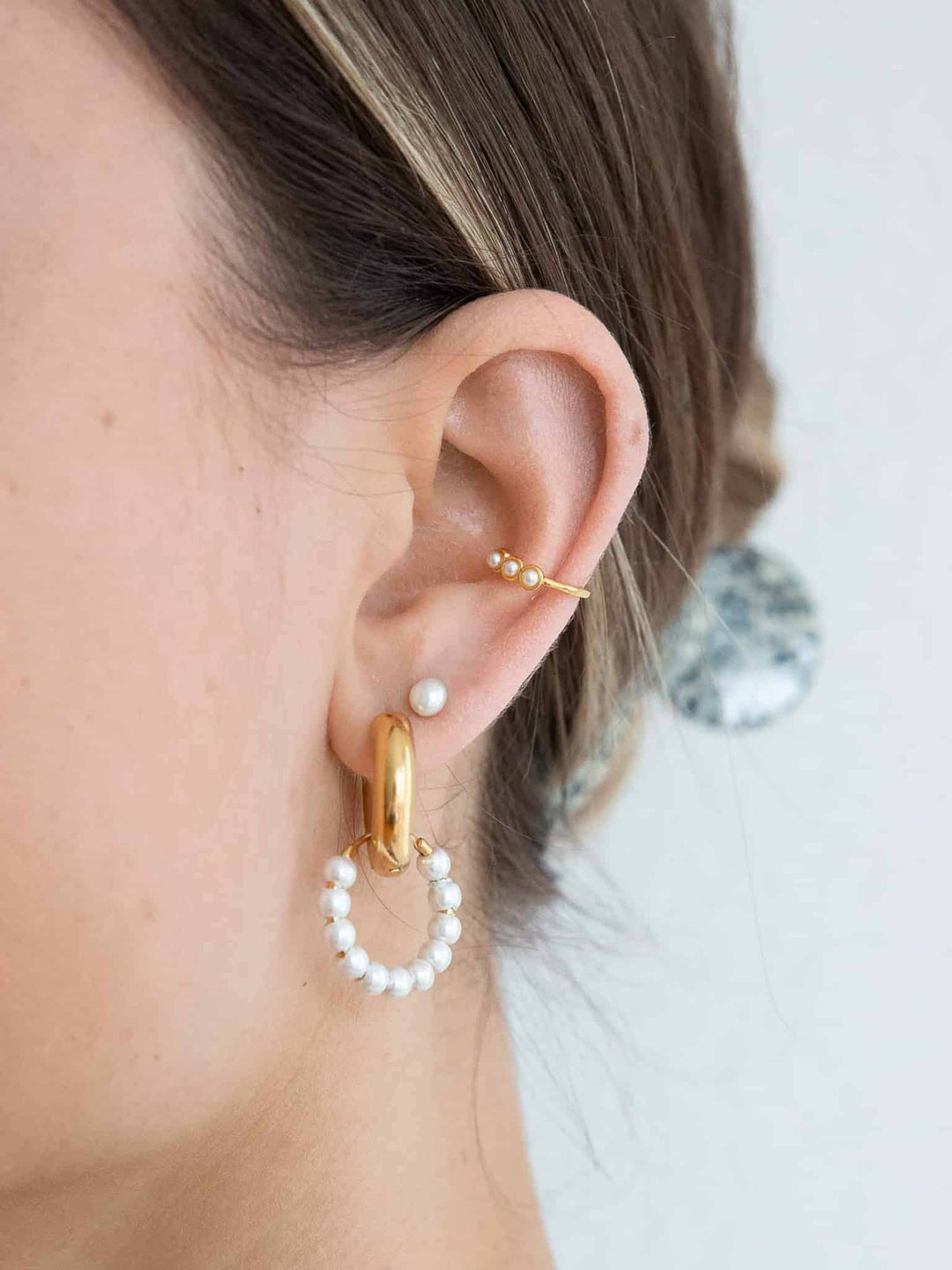 Coco Pearl Earring Set (waterproof)
