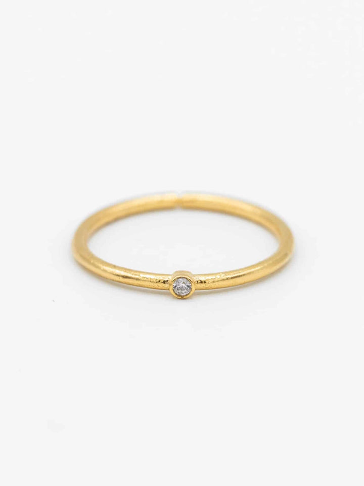 One Zircone Love Ring - Fingerring (wasserfest)