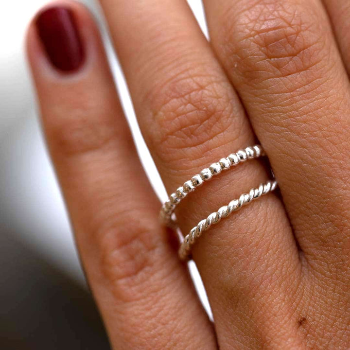 Masha Ring Set - Dotted & Twisted