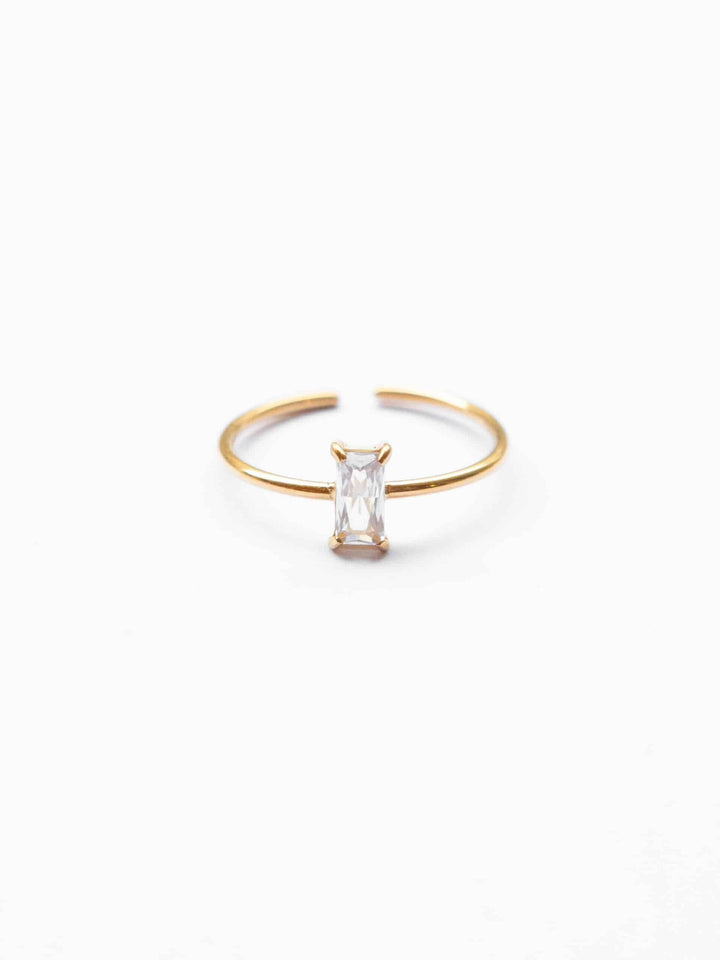 Vertical Hannah Ring - Fingerring (wasserfest)