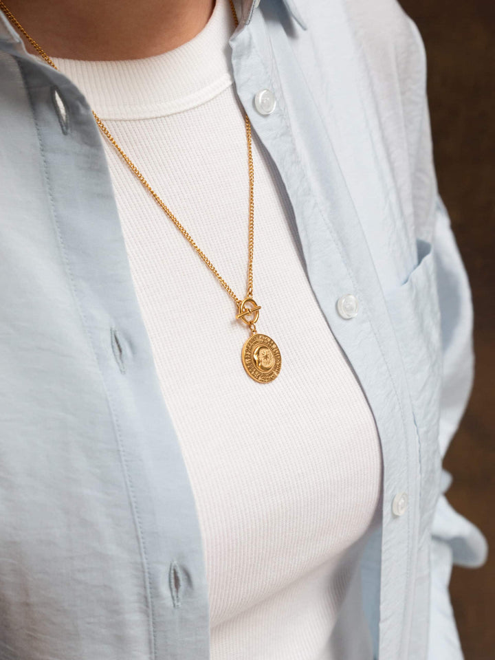 Moon & Stars Soulmate Necklace - Halskette (wasserfest)