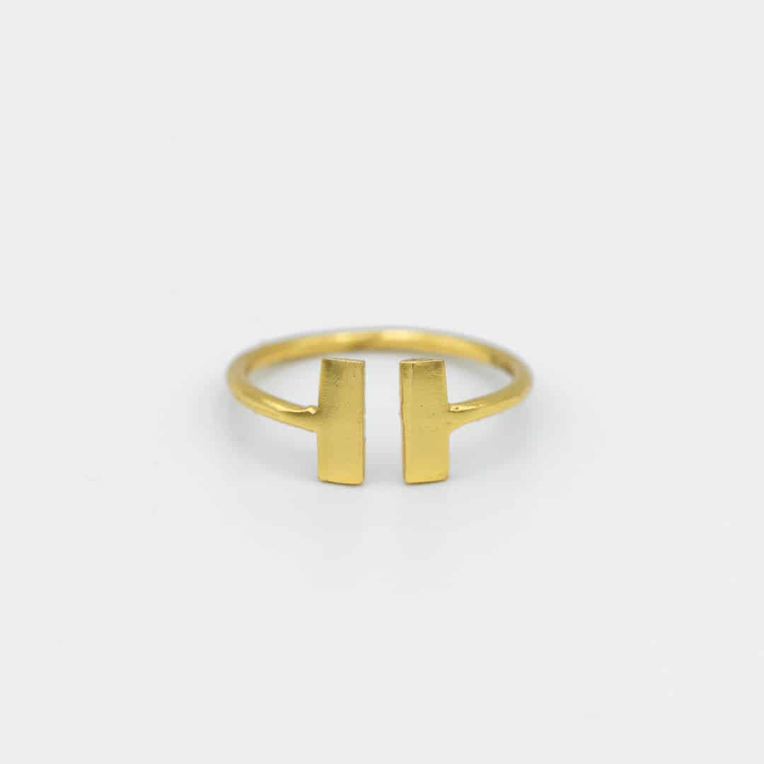 Friendship Double Rectangle Ring - Fingerring