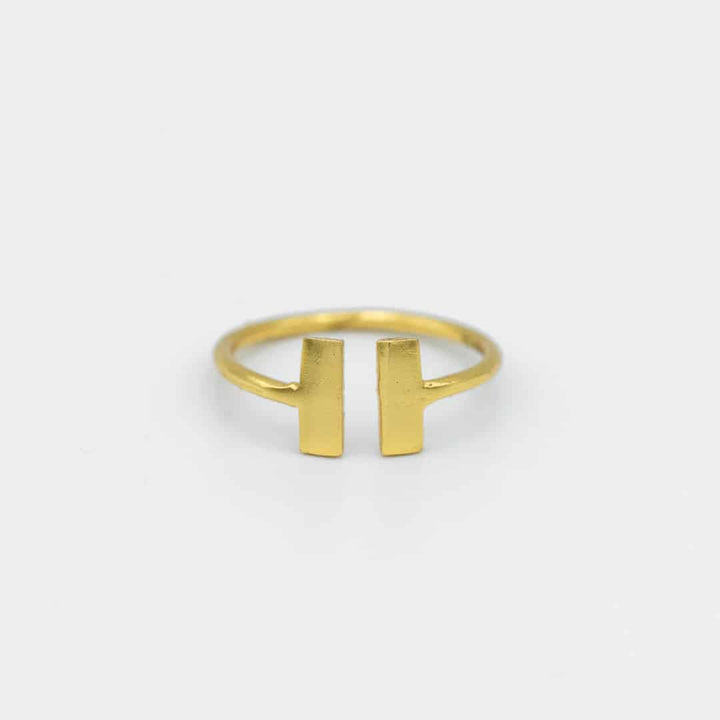Friendship Double Rectangle Ring - Fingerring