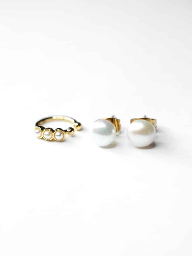 Coco Sonia Pearl Earring - Earstacking Set (waterproof)