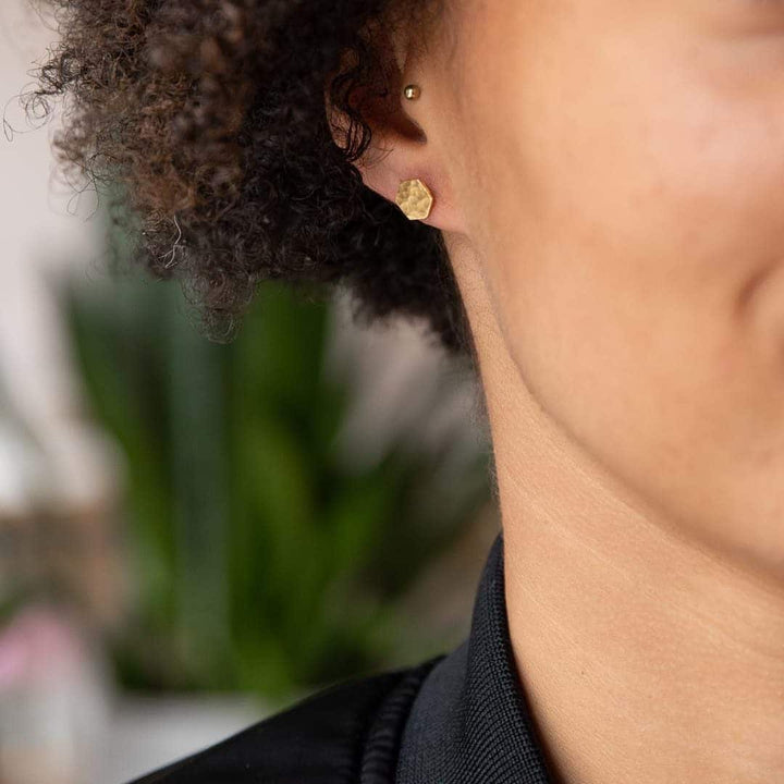 Hexagon Stud - Ohrstecker (waterproof)