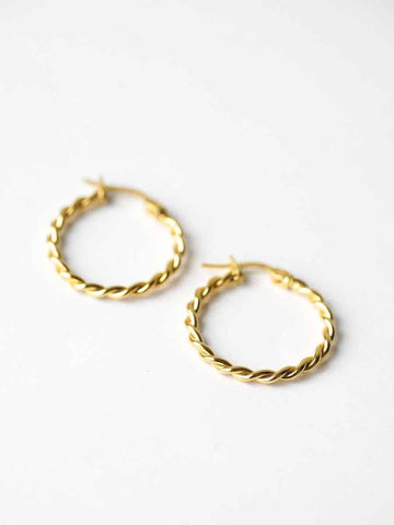 Mia Twisted Hoop - Creolen - Echtgold (14K/ 18K)