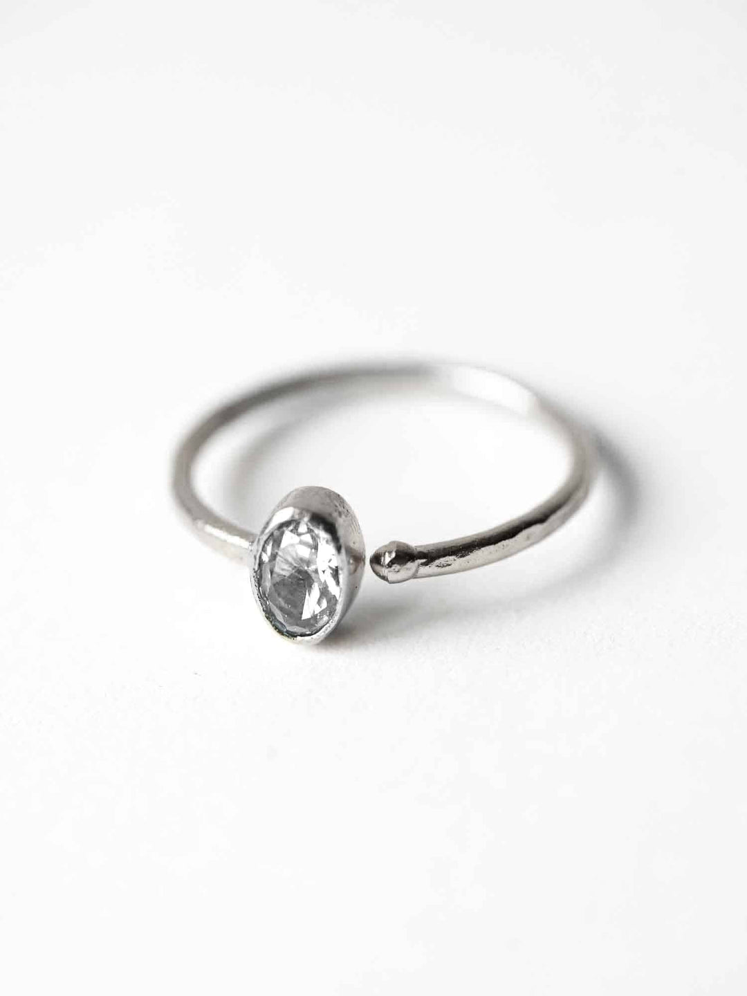Single Zircone Ring - Fingerring (wasserfest)