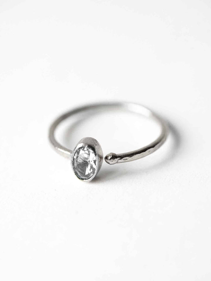 Single Zircone Ring - Fingerring (wasserfest)