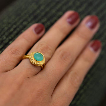 Vintage Dot Ring - Fingerring (wasserfest)