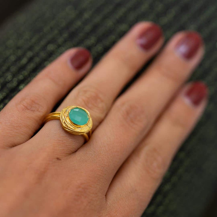 Vintage Dot Ring - Fingerring (wasserfest)