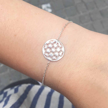 Flower of Life Bracelet - Armkette (wasserfest)