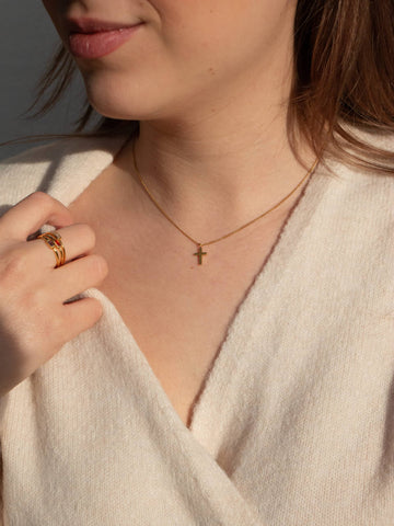 Lil Cross Necklace - Halskette (wasserfest)