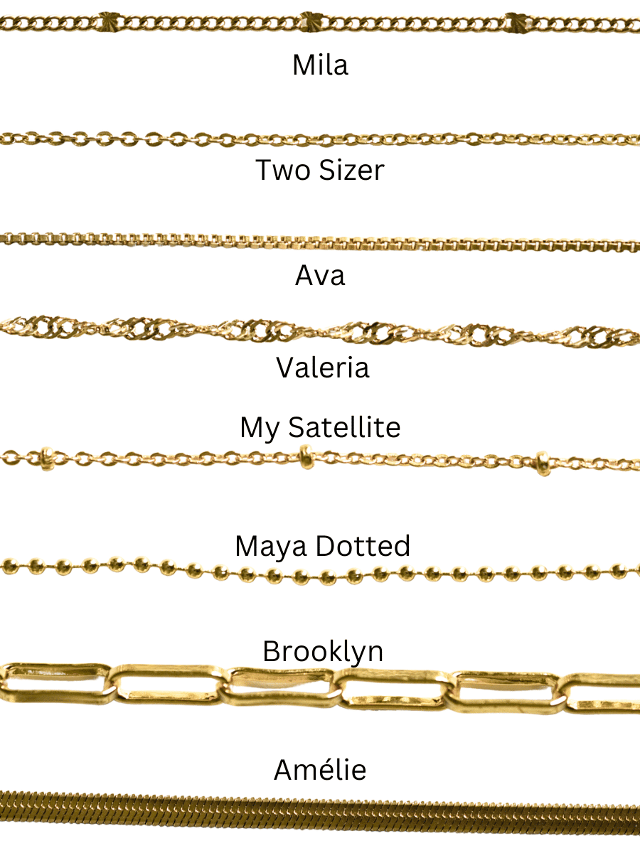 Personalized Necklace mit zwei Anhängern (wasserfest)