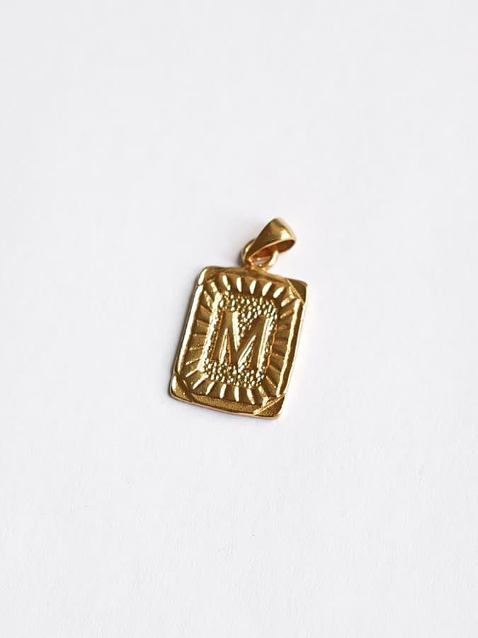 Personalized Letter Tag Charm - Anhänger (wasserfest)