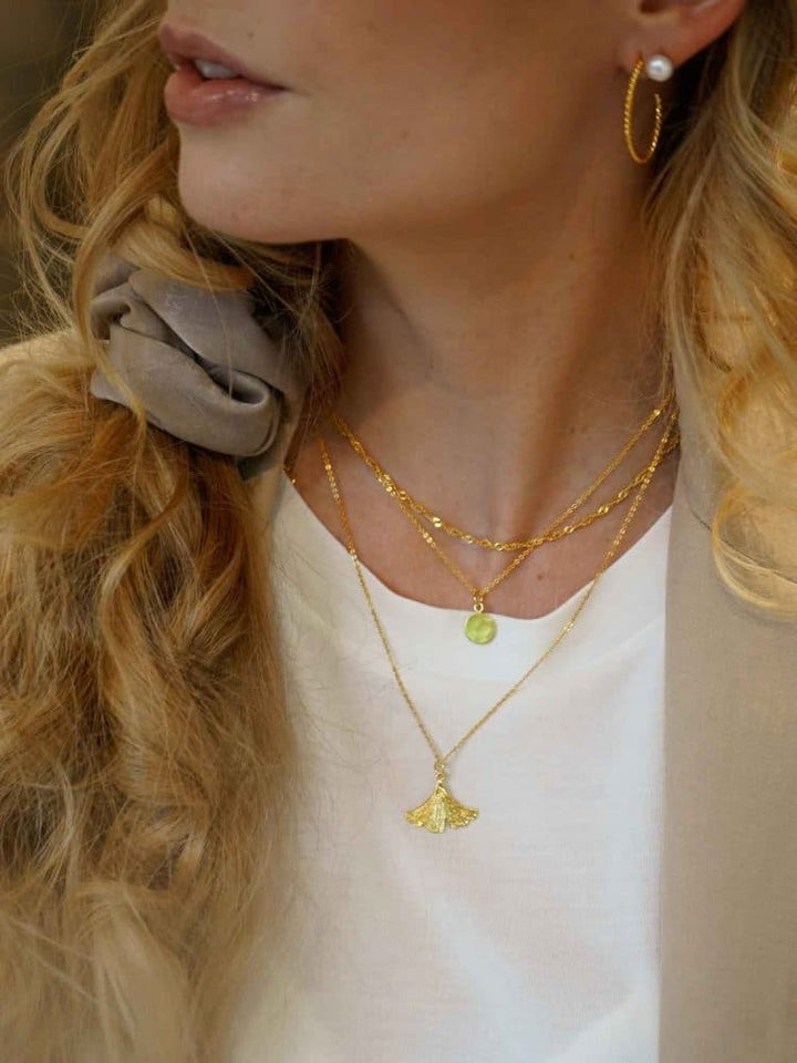 Ginkgo Leaf Necklace - Halskette (wasserfest)