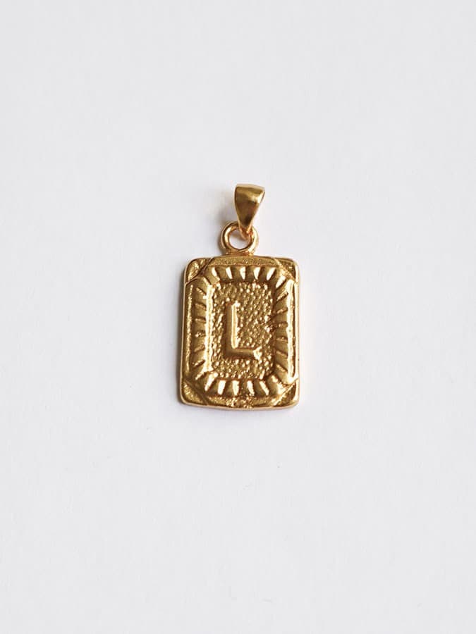 Personalized Letter Tag Charm - Anhänger (wasserfest)