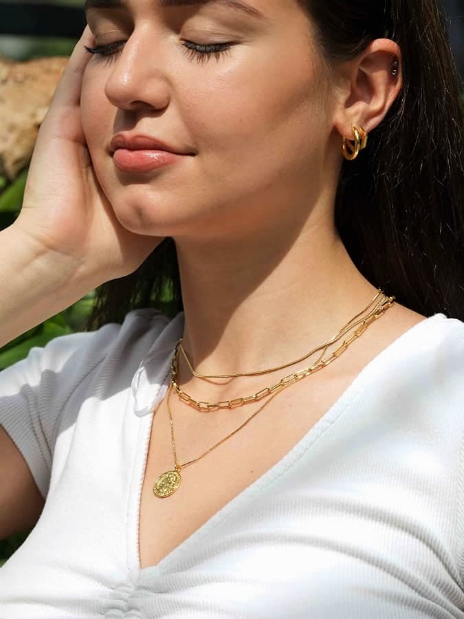 Ava Bold Infinity Hoop - Creolen
