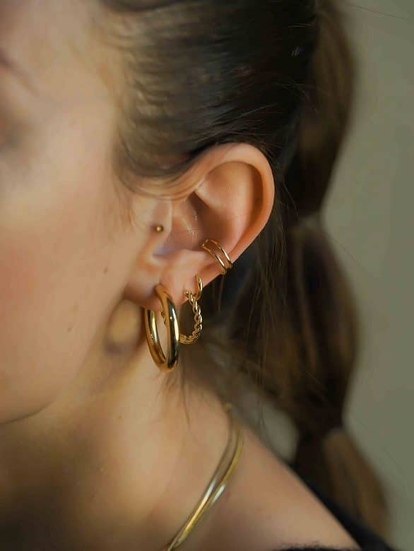 Double Row Earcuff - Ohrklemme (wasserfest)
