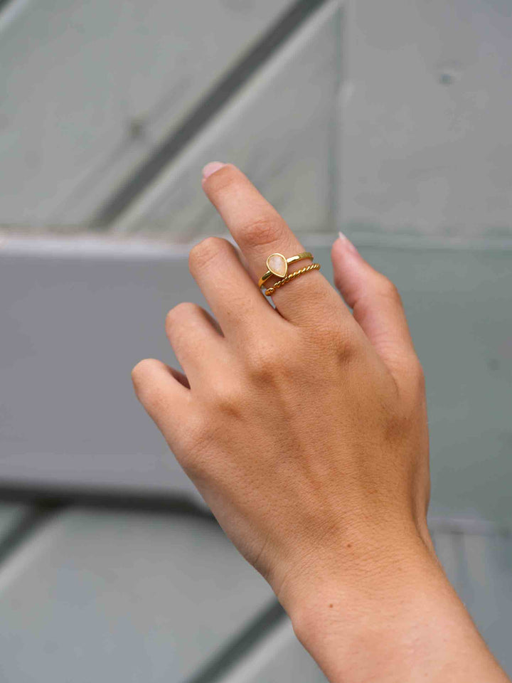Isabelle Twisted Ring Set (wasserfest)