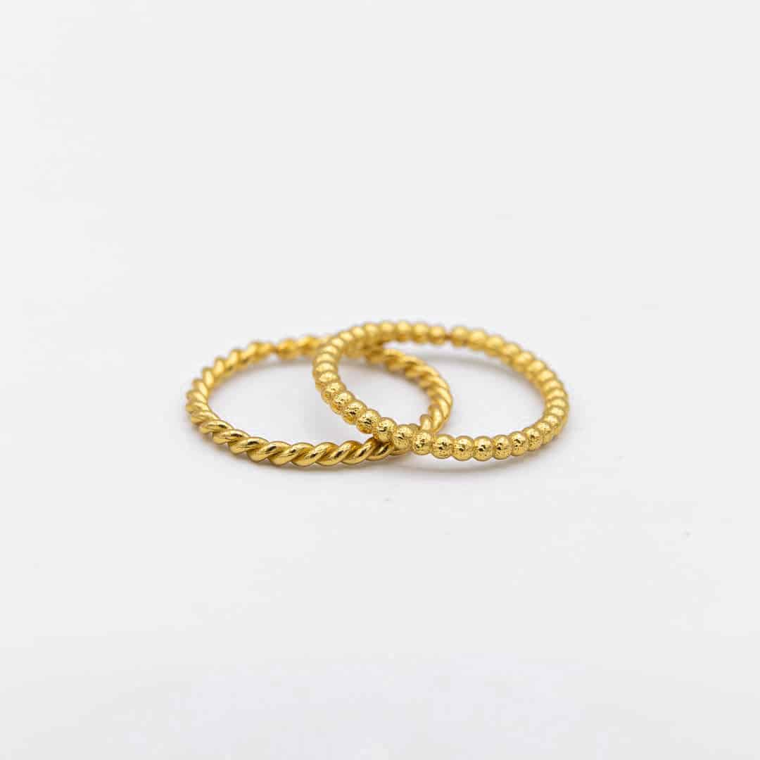 Masha Ring Set - Dotted & Twisted