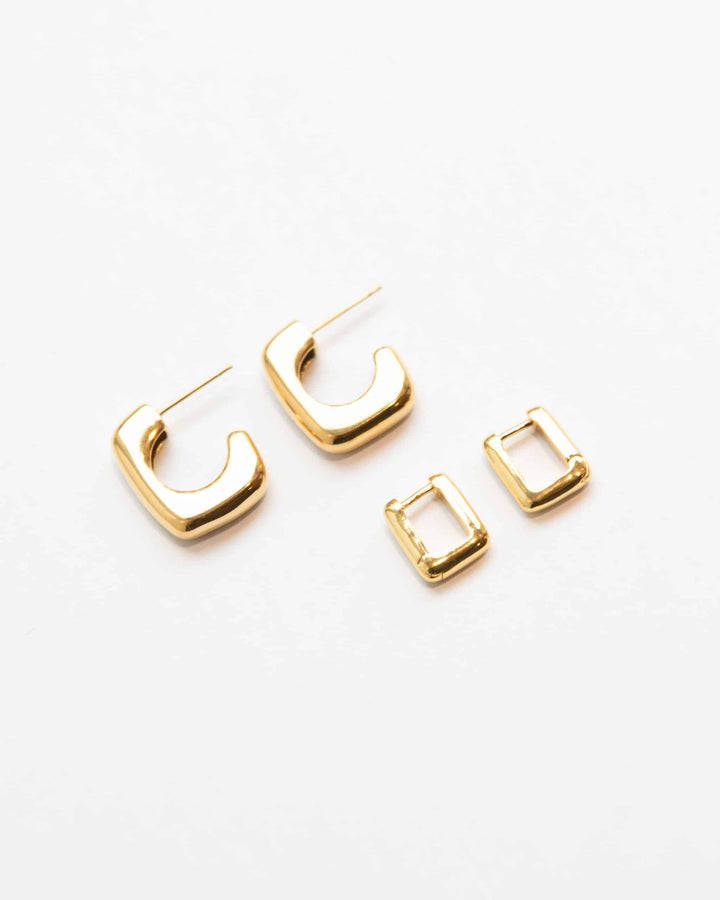 Geometric Hoops - Earstacking Set (wasserfest)
