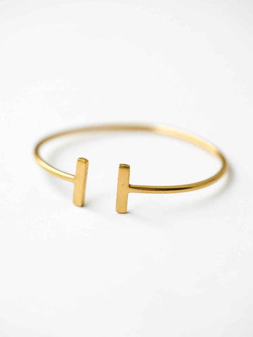 Double T Bangle - Armreif (wasserfest)