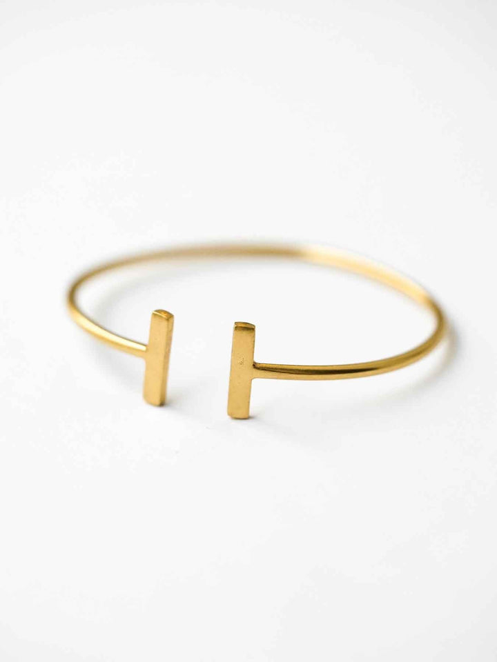 Double T Bangle - Armreif (wasserfest)