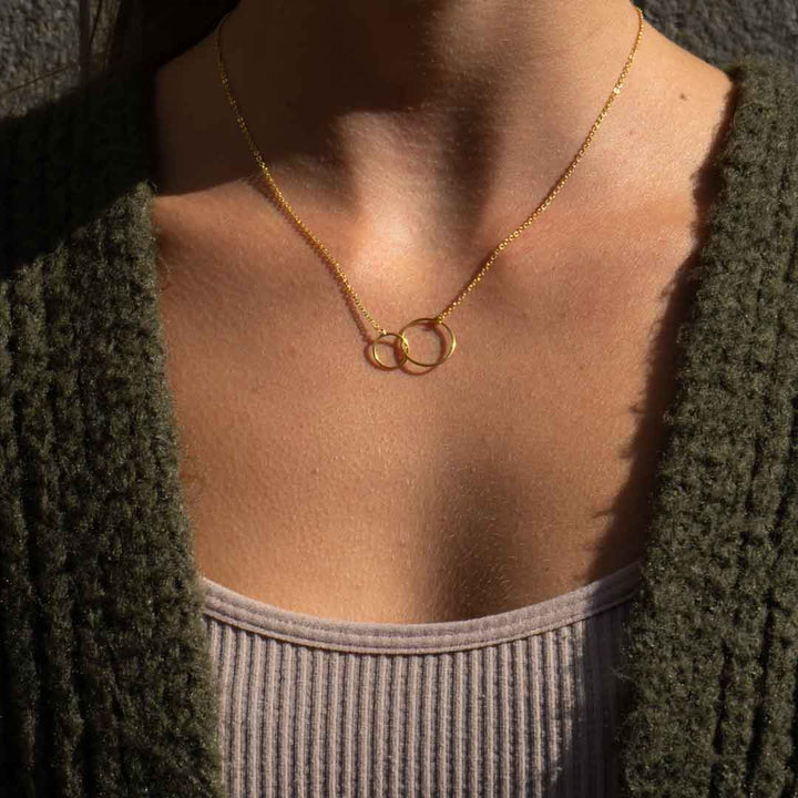Big Two Circles Necklace - Halskette