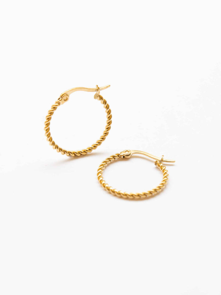 Mia Twisted Hoop - Creolen (waterproof)