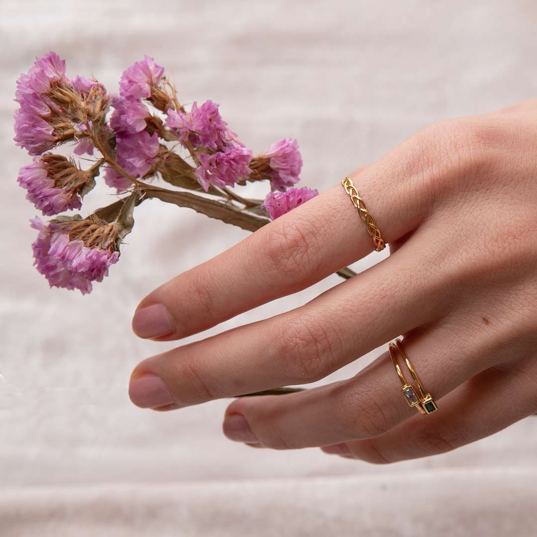 Braided Ring - Fingerring (wasserfest)