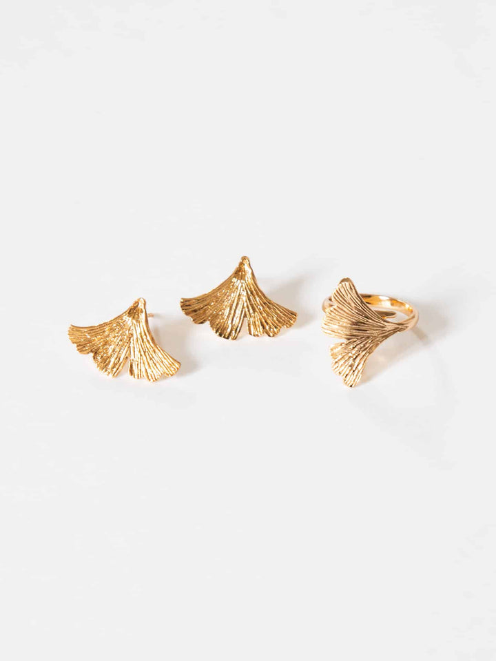 Ginkgo Schmuckset (wasserfest)