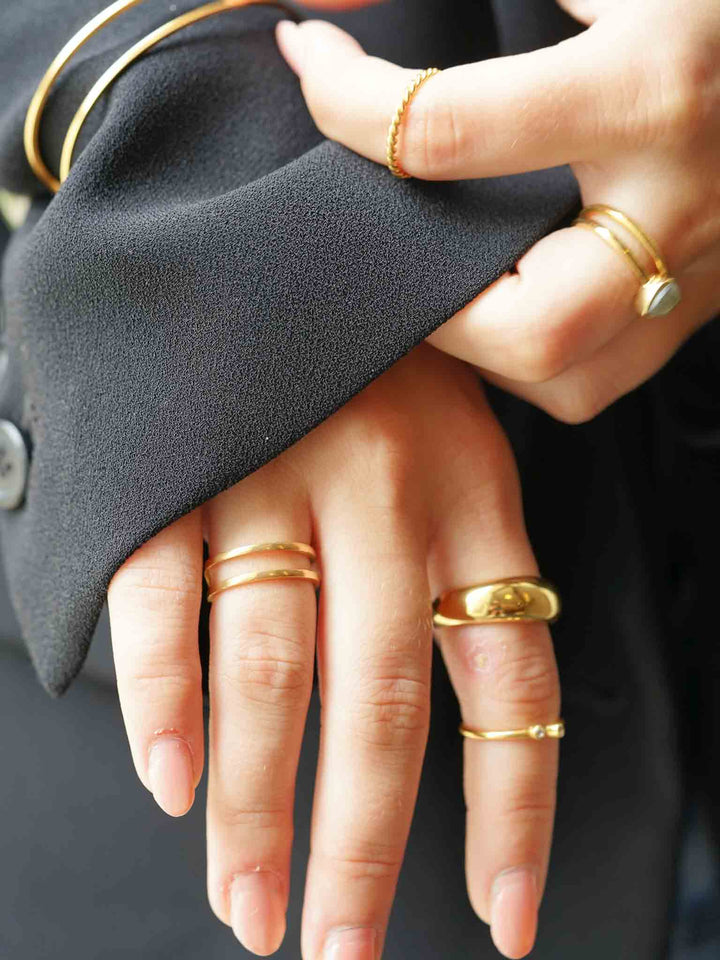 Double Row Ring - Fingerring (wasserfest)