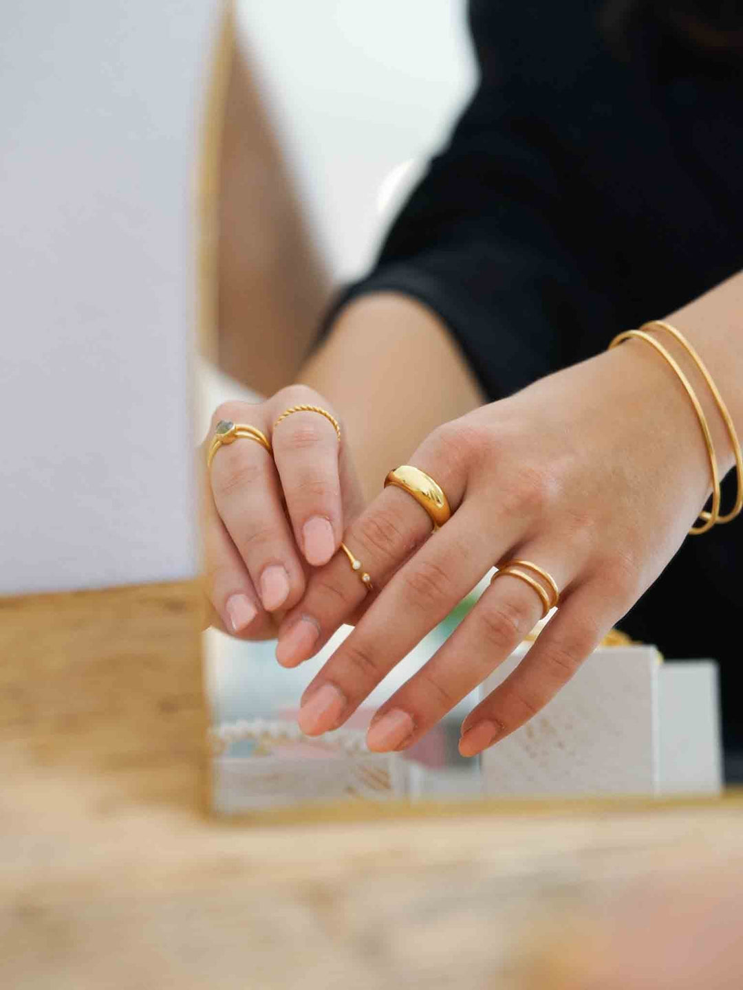 Double Row Ring - Fingerring (wasserfest)