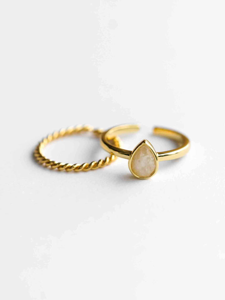 Isabelle Twisted Ring Set (wasserfest)