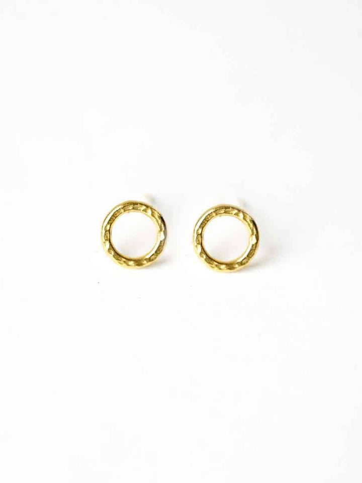 Eternity Hammered Stud - Ohrstecker (wasserfest)