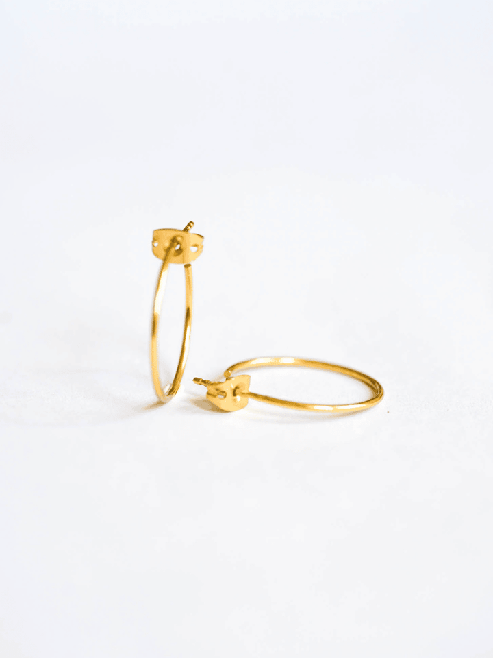 Malia Hoops - filigrane Creolen (wasserfest)
