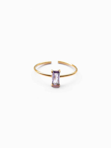 Vertical Hannah Ring - Fingerring (wasserfest)