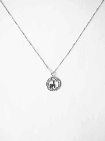 Personalized Round Zodiac Sign Charm - Sternzeichen Anhänger (wasserfest)