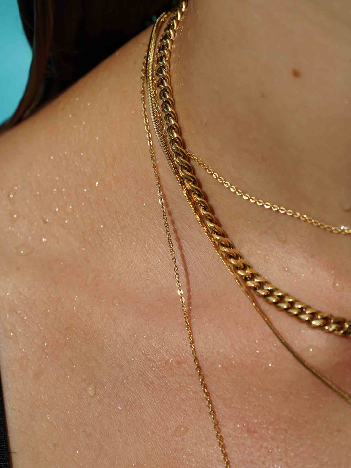 Basic Chains Necklace - Layering (waterproof)