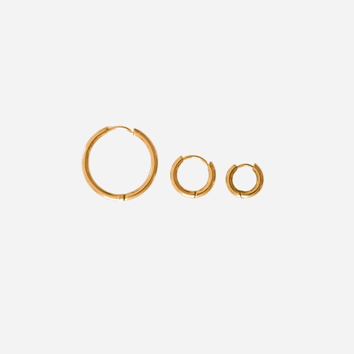 Ava Infinity Hoop - Creolen Set (wasserfest)