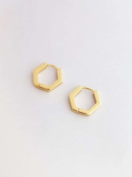 Hexagon Earring - Earstacking Set (wasserfest)