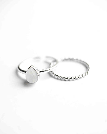 Isabelle Twisted Ring Set (wasserfest)