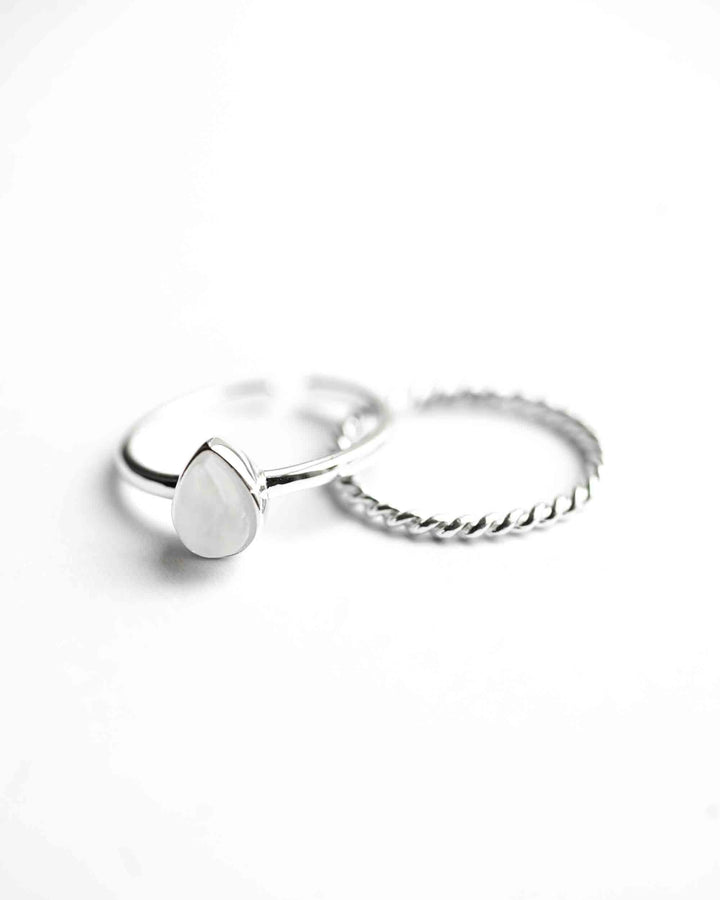 Isabelle Twisted Ring Set (wasserfest)