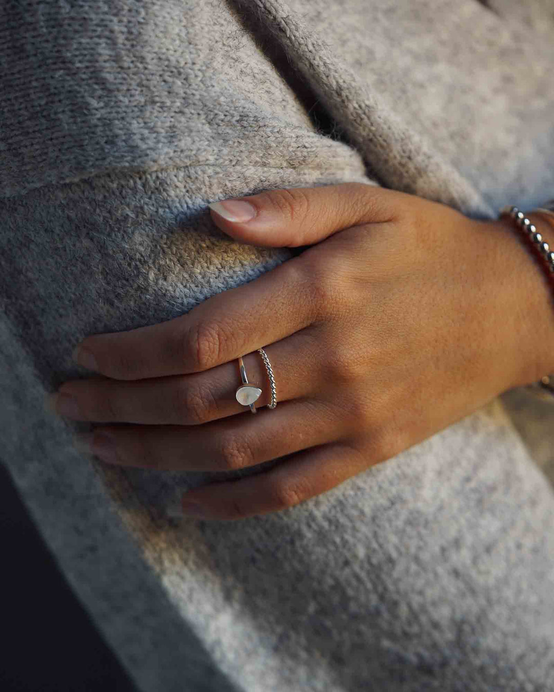 Isabelle Twisted Ring Set (wasserfest)