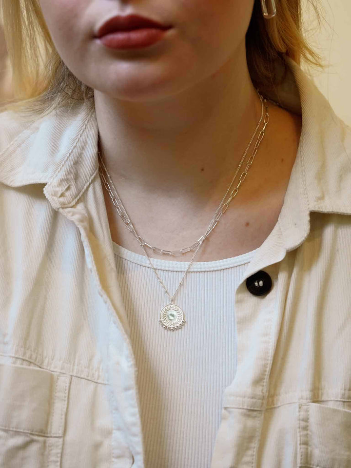 Dotted Medaillon Necklace - Halskette (wasserfest)