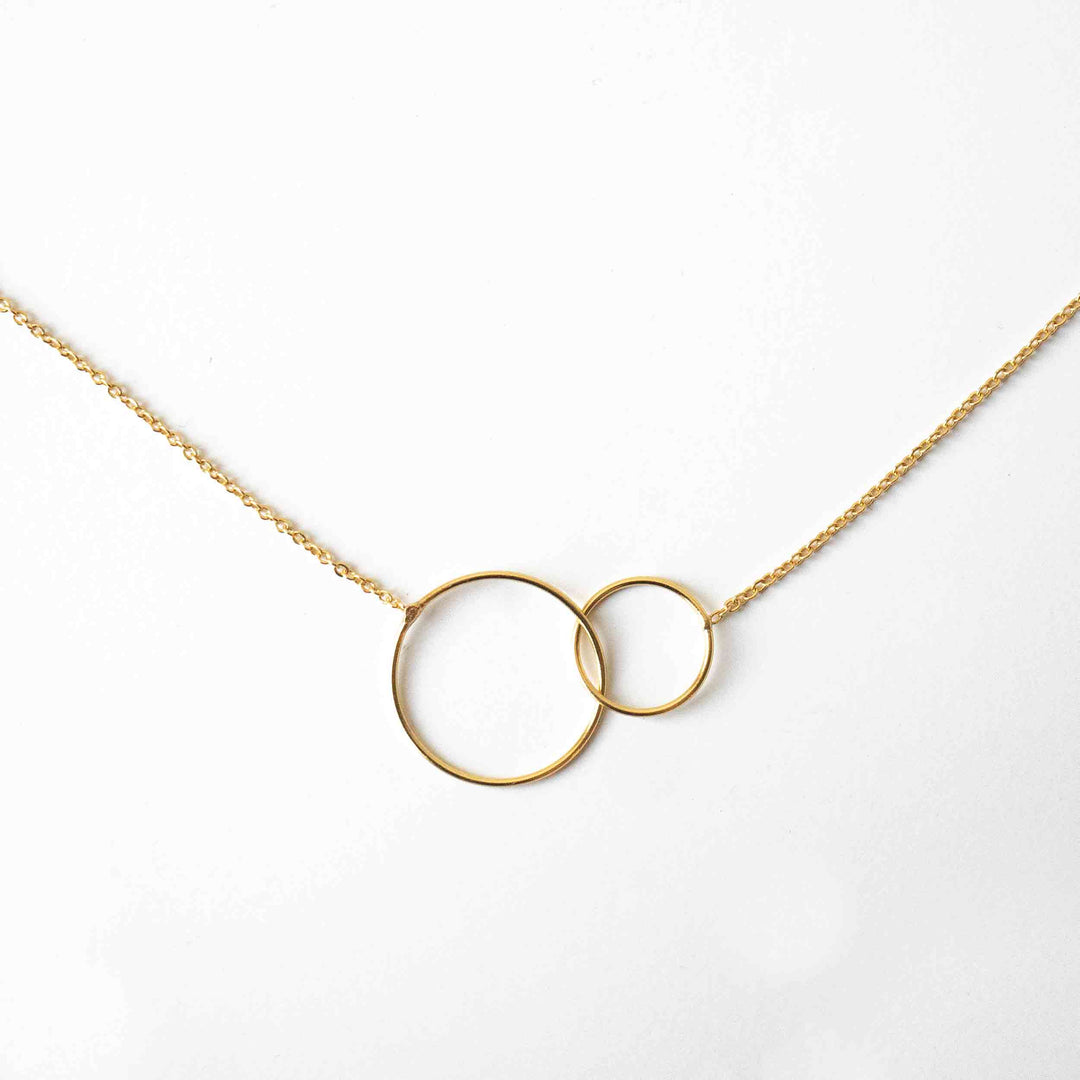 Big Two Circles Necklace - Halskette