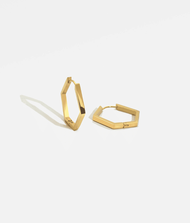 Hexagon Hoop - Creolen (waterproof)