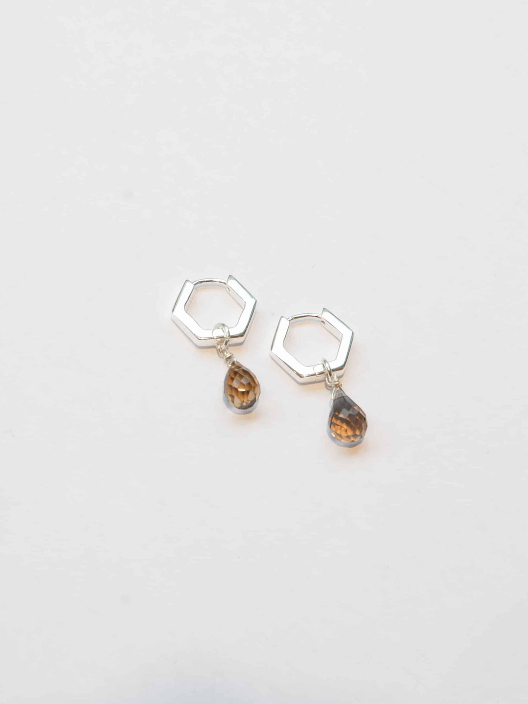 Personalized Hexagon Moon Love Hoops - Creolen (wasserfest)