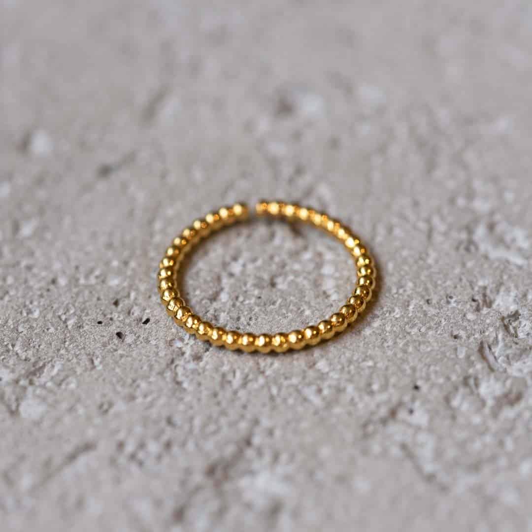 Dotted Ring - Echtgold (14K / 18K)