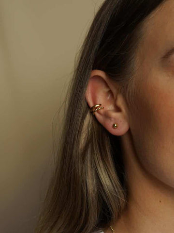 Single Olivia Studs - Ohrstecker - Echtgold (14K/ 18K)
